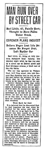 Earl Little passes away