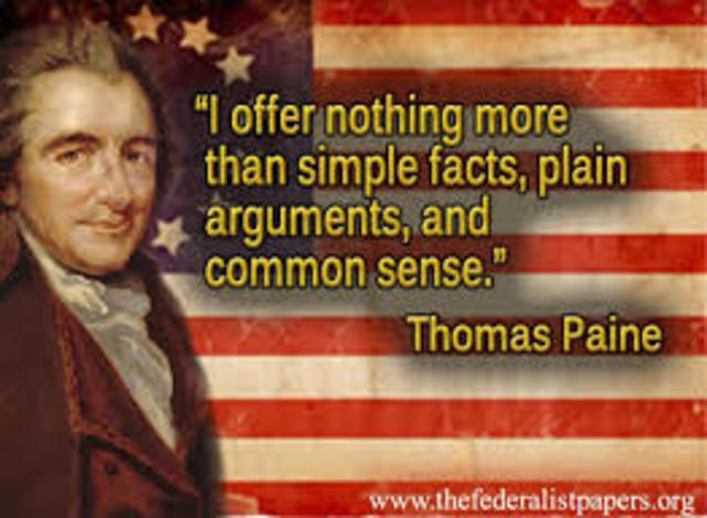 Thomas Paine Writes Common Sense