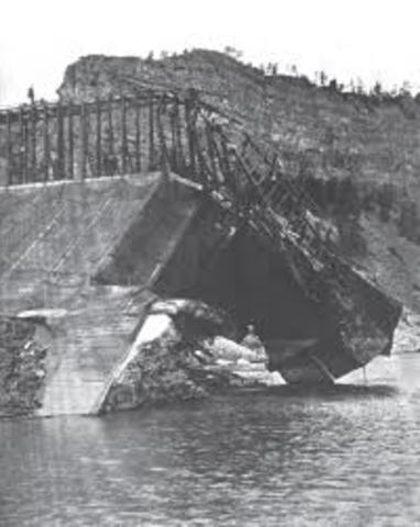 First hydroelectric dam