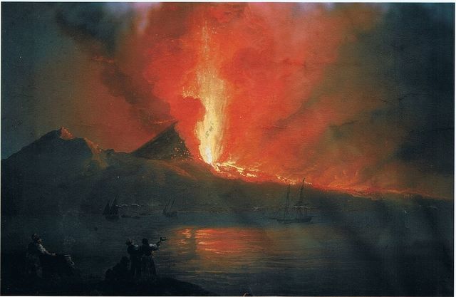 The eruption of the Red Mountain
