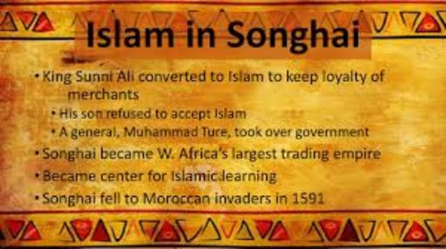 Converts empire to Islam
