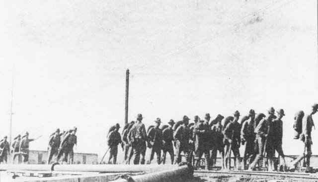 U.S. marines land in the Port of Corinto