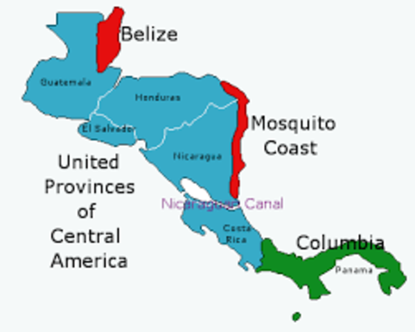 Nicaragua Becomes Part of the United Provinces of Central America