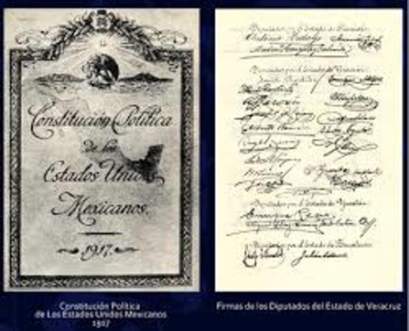 PROMULGACION DE LA CONSTITUCION POLITICA DE 1917