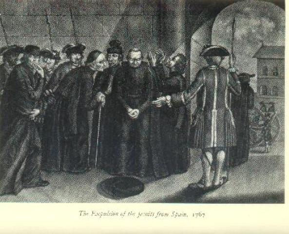 Jesuists are expelled from Spain