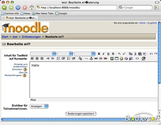 Moodle 1.0  20 de Agosto 2002-30 de Mayo 2003