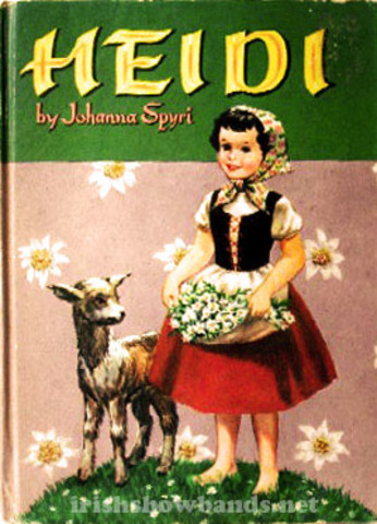 Mom reads the book Heidi to me.