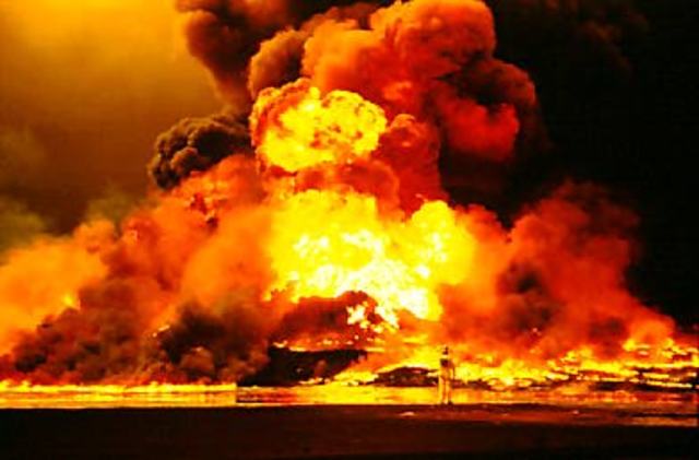 Kuwaiti oil fires