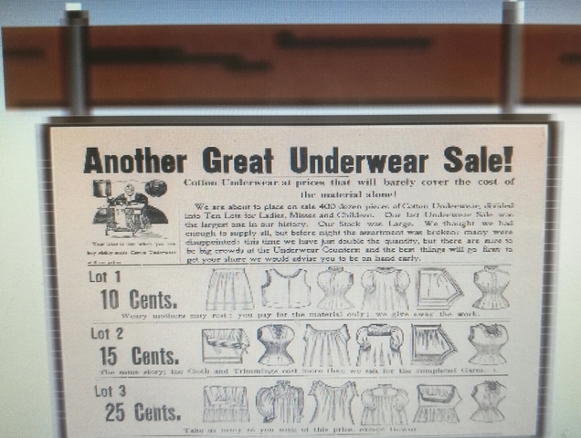 La primera cartulina  publicitaria.