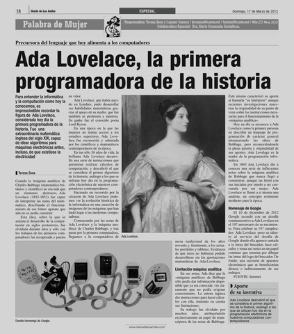 Primer programa de ordenador