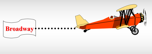 Publicidad con avionetas.