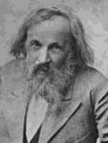 Clasificación periódica de los elementos establecida por Mendel