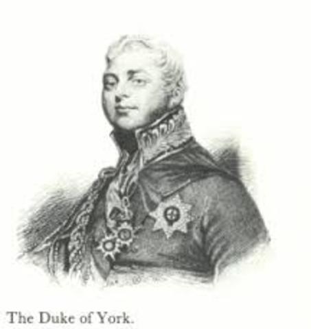 The Duke of York establishes New York