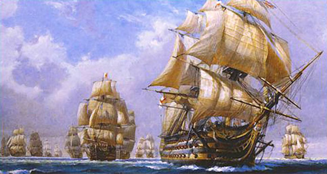 British fleet arives in New York