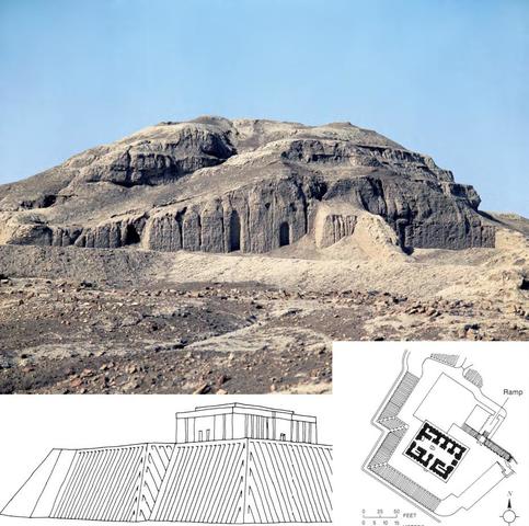White Temple and its ziggurat. Uruk. Sumeria. Sumerian