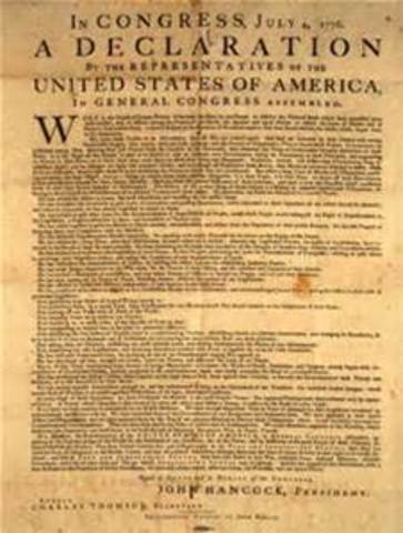Writing of the Declaration of Independence