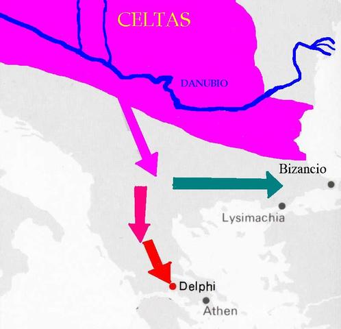 Celtas y Galos invaden Italia.