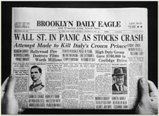 Stock Market Crash "Black Tuesday"