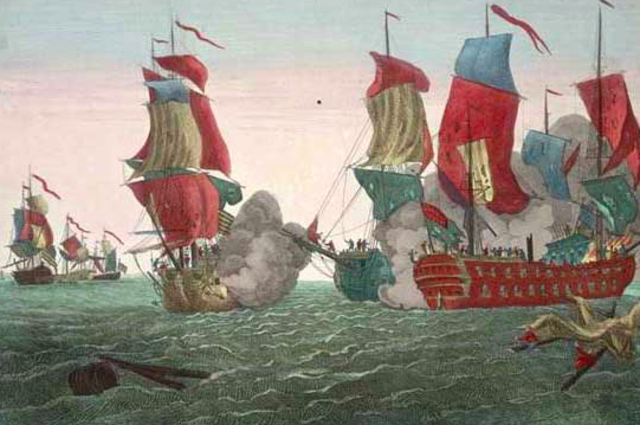 The Bohomme Richard vs. Serapis