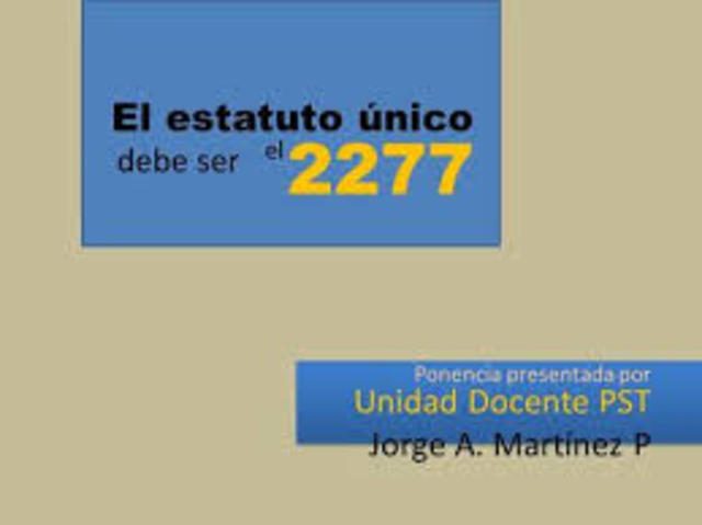 2277 ESTATUTO DOCENTE