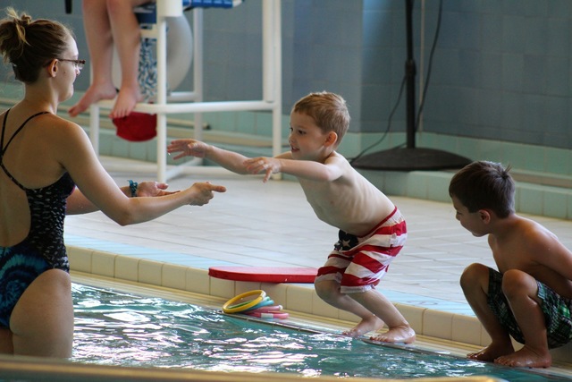 Gray's First Swimming Lesson