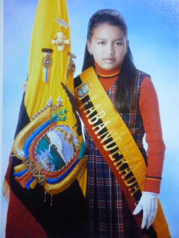 Nombramiento de Abanderada del Pabellón Nacional