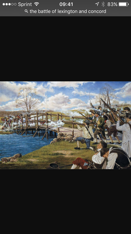 The battle of Lexington