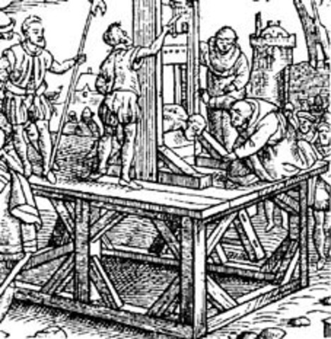 1st use of the guillotine
