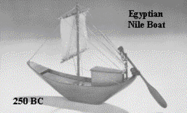 The boat invited in Egyptians