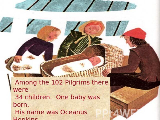 Baby oceanus Hopkins was born the mayflower