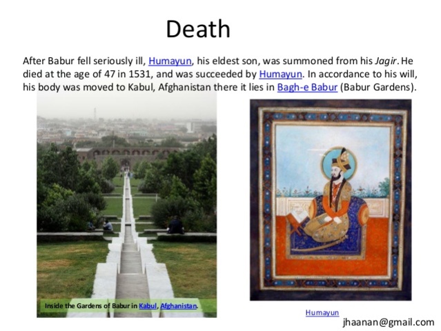 Outcome of Babur's death