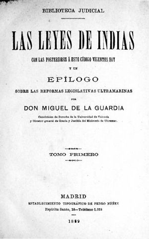 Leyes de Indias.