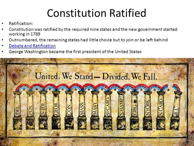 Constitution was ratified
