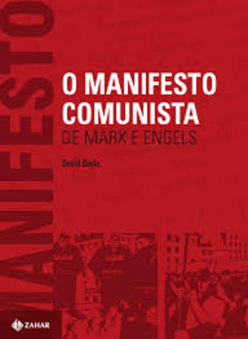 Marx y Engels dieron a conocer el Manifiesto comunista.