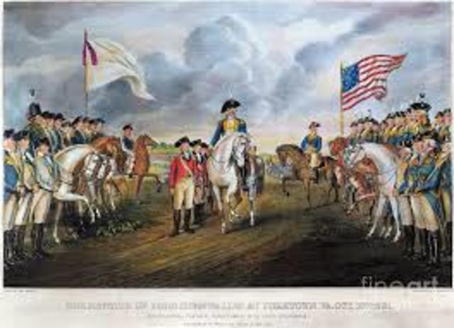 Surrender at Yorktown Virginia