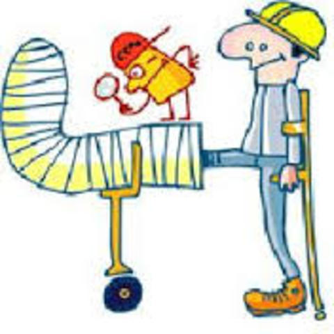 Leyes sobre seguro de accidentes de trabajo y sobre seguro de enfermedad.