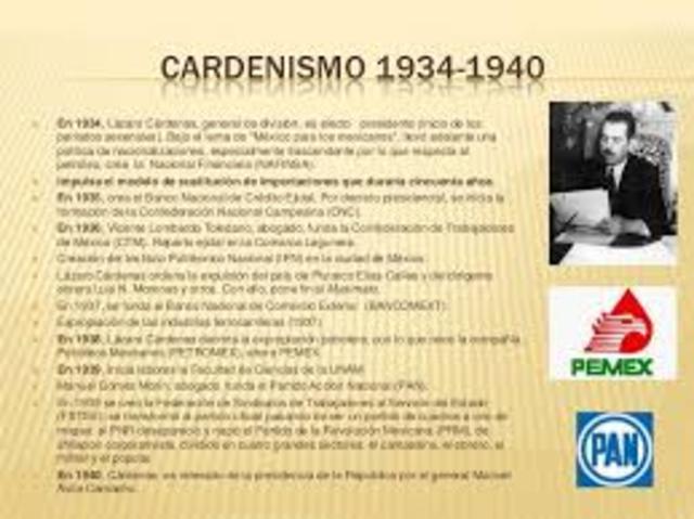 lázaro cárdenas 1934 a 1940