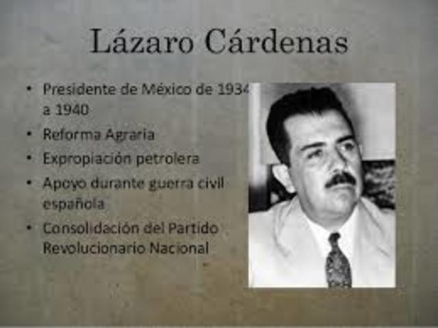 Lázaro Cárdenas. 1934-1940