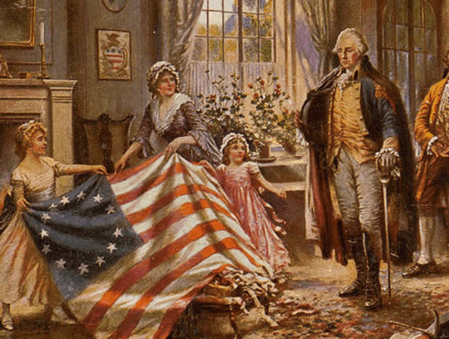 Betsy Ross first American flag