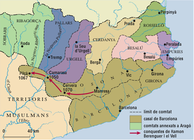L'origen i la independència dels comptats