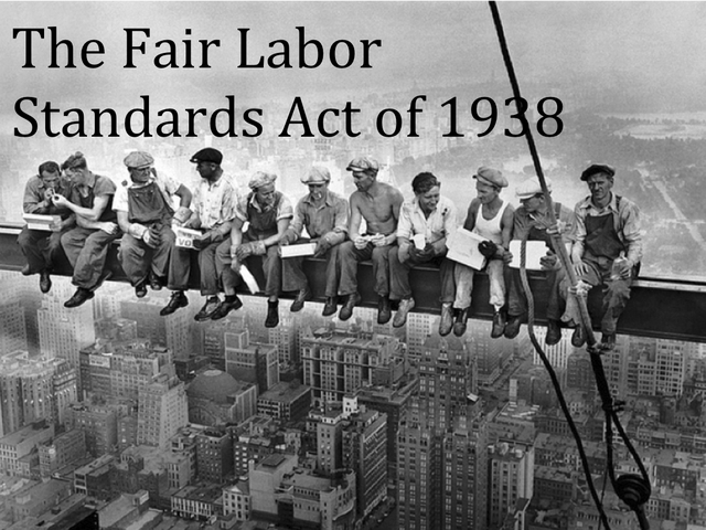FDR signs the fair labor Standard Act