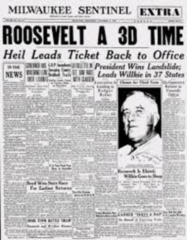 FDR wins his third term
