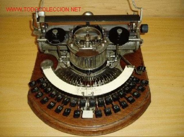 La primera máquina de escribir