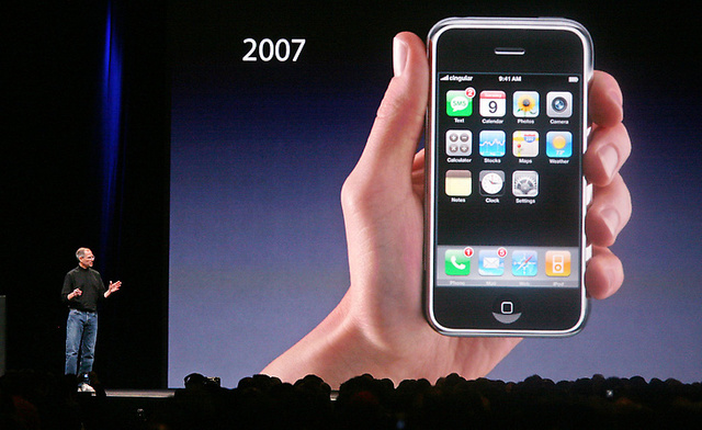 Apple debuts the iPhone