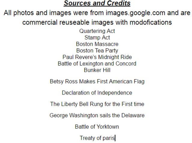 Sources and Credits