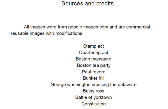 Sources and credits