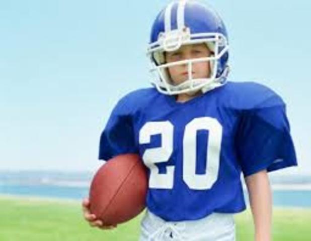 I played football in a league for the first time