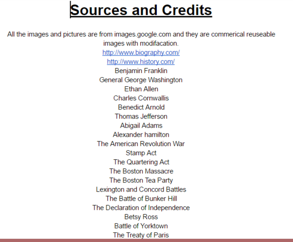 Sources and Credits