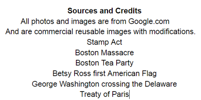 Sources and Credits