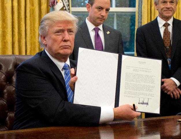 Trump pulls out of the Trans-Pacific Partnership